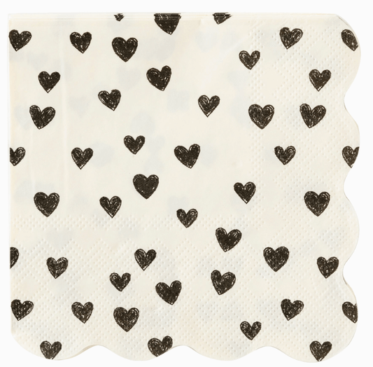 Black Hearts Cocktail Napkin