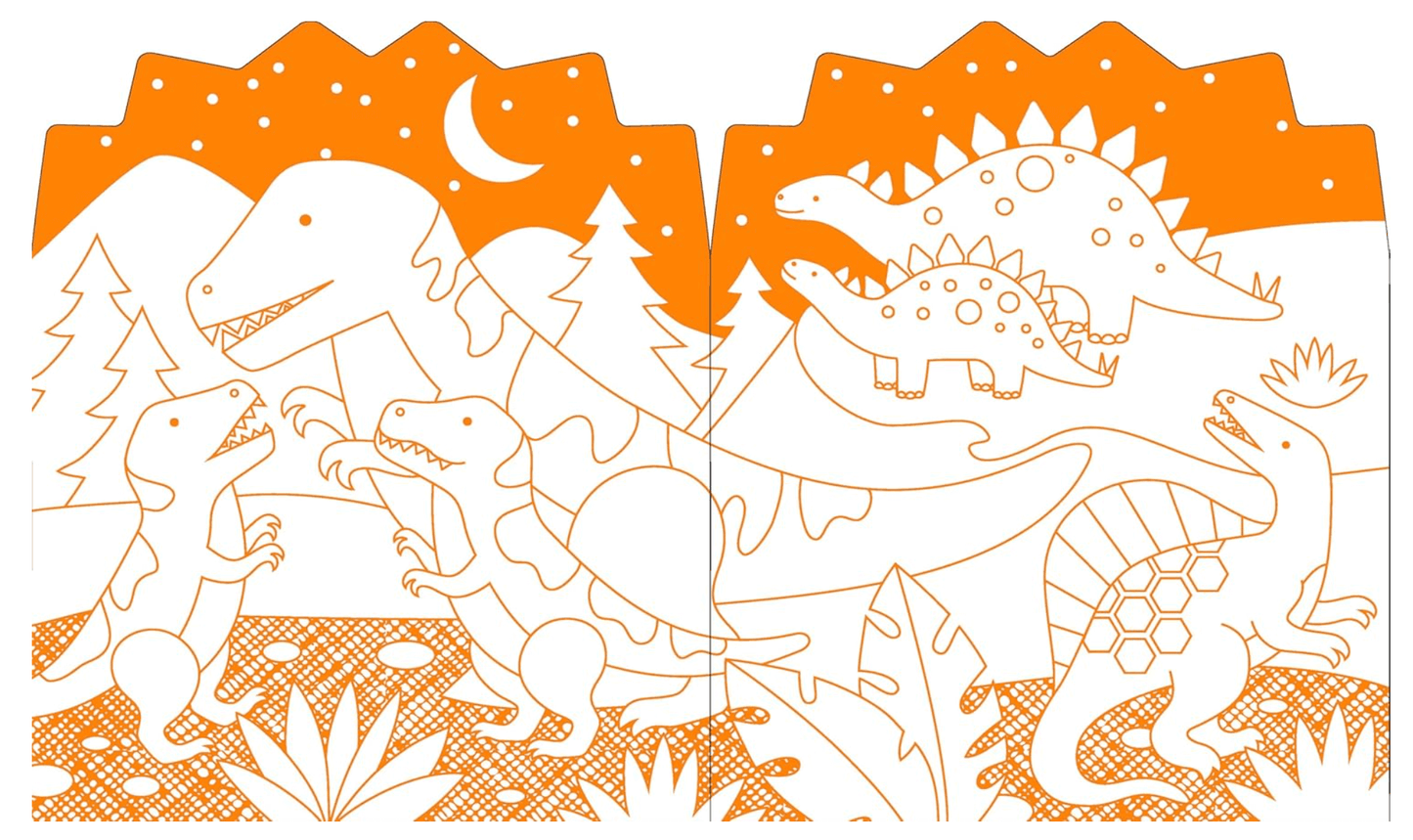 Dinosaurs Coloring Book with Stickers