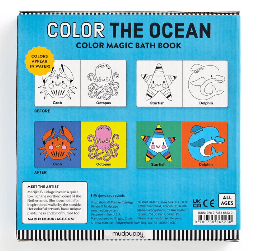 Ocean Color Magic Bath Book