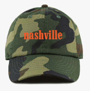 Camo Nashville baseball cap