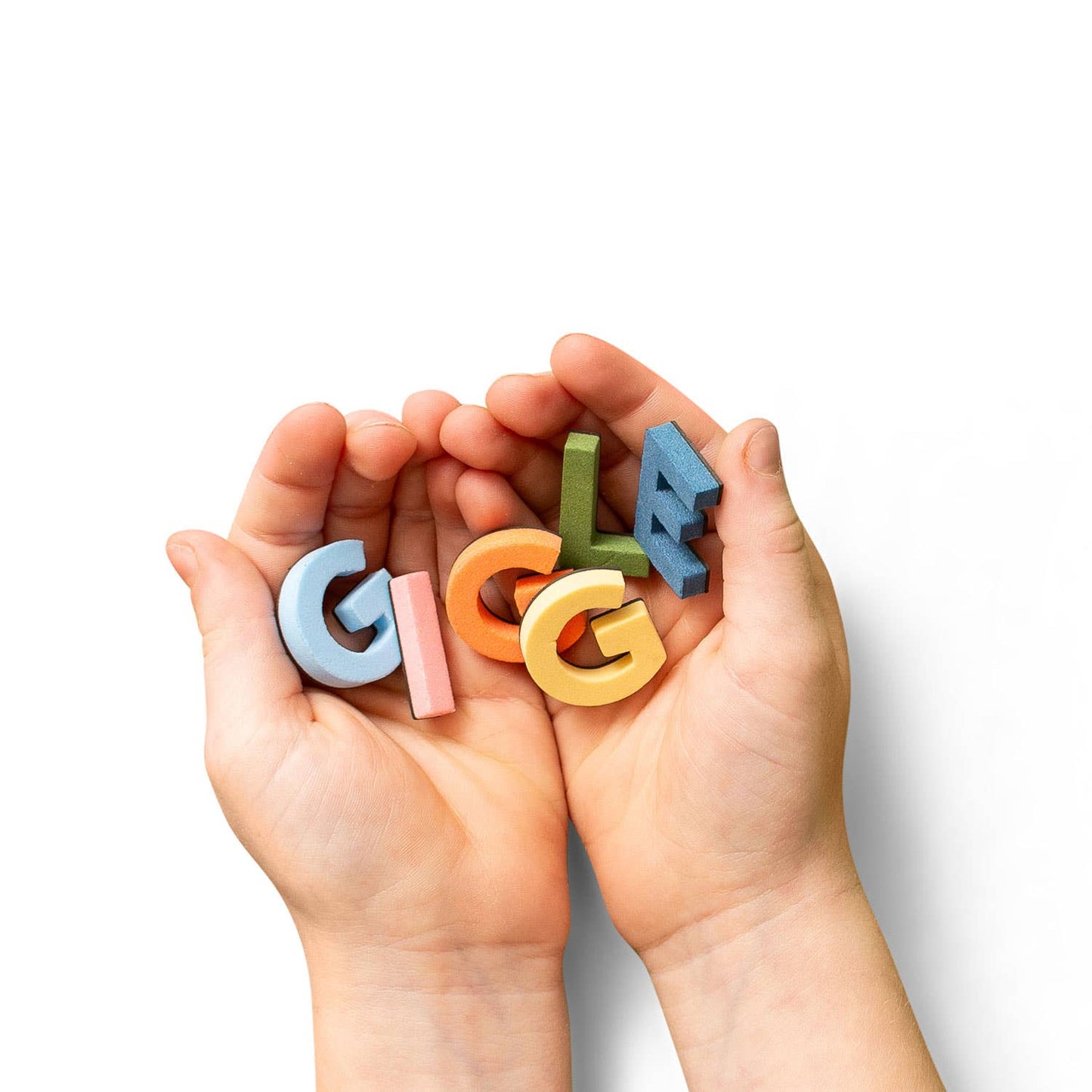 1" Modern Rainbow Magnetic Letters