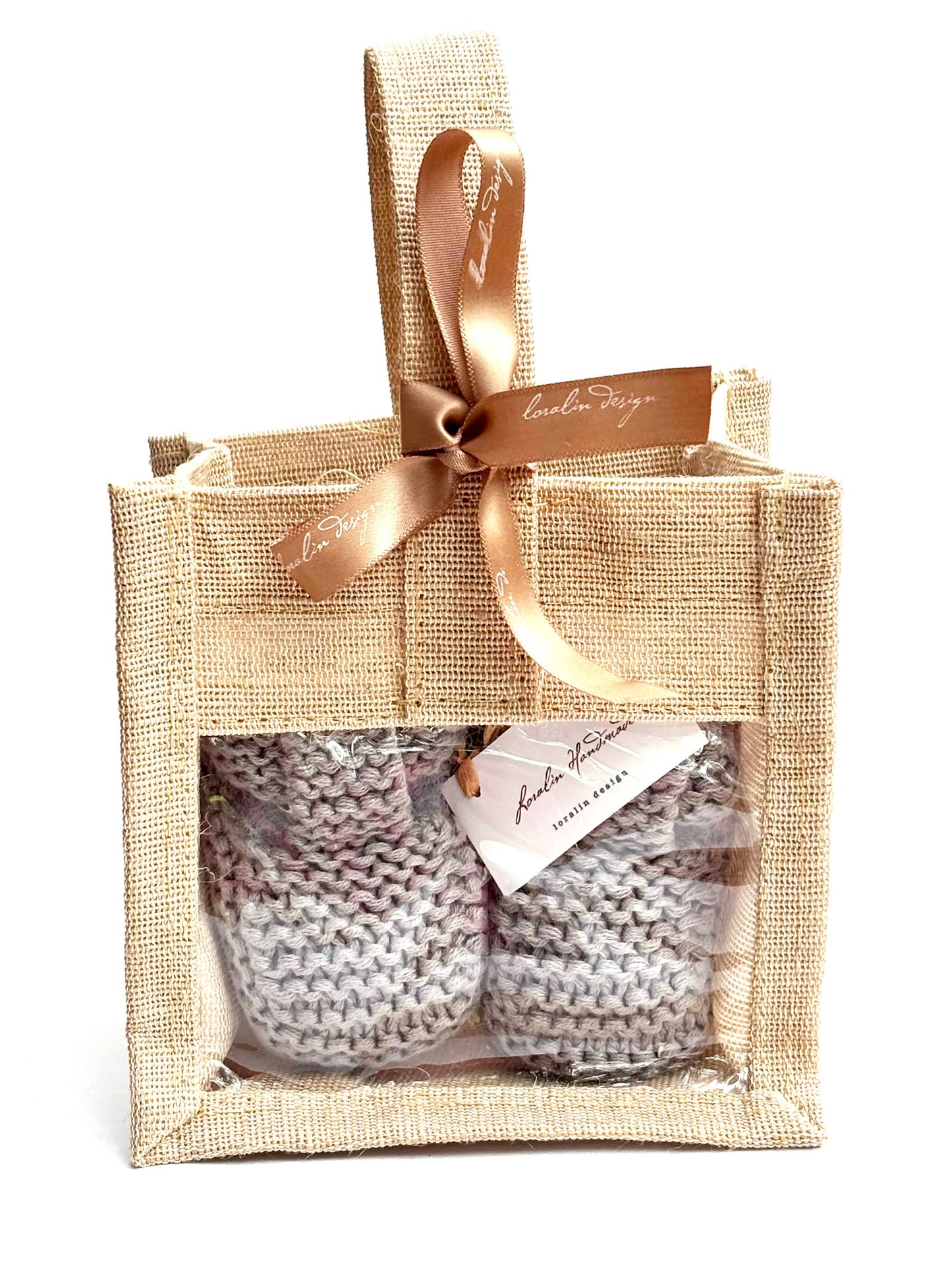 Grey Baby Booties