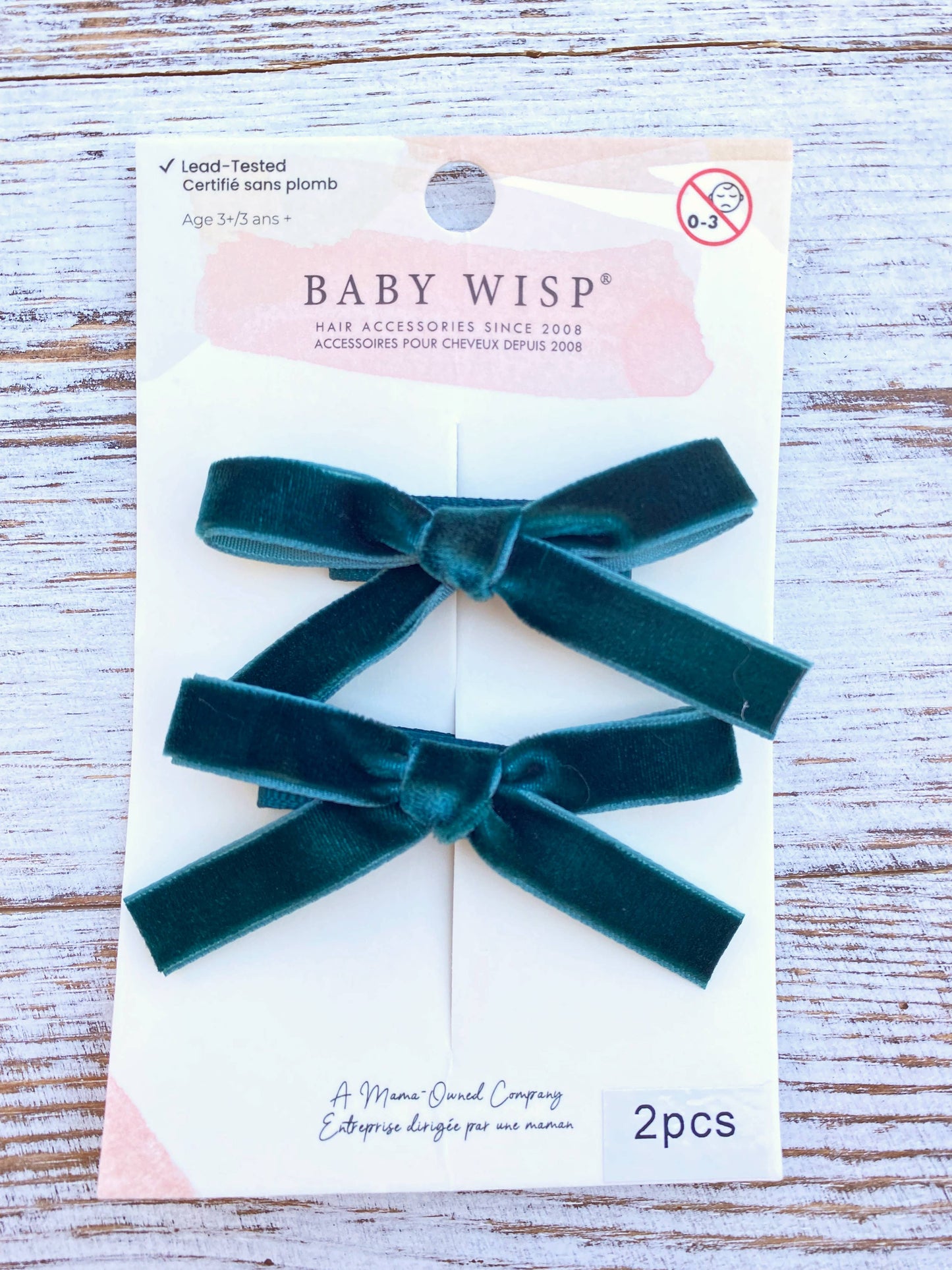 Velvet Pigtail Alligator Hair Clip Bows