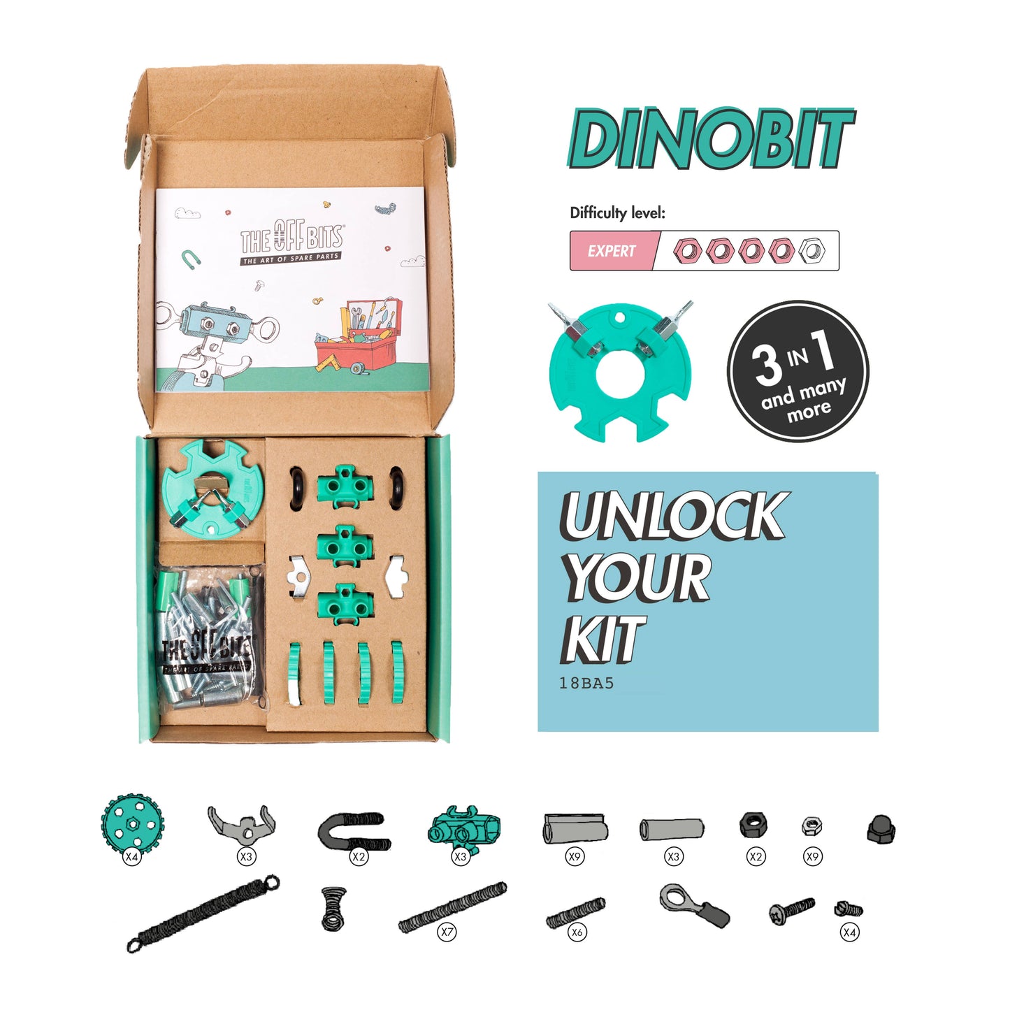DinoBit - Animal Kit: Dinosaur Toys Kids 6+, STEAM Kit