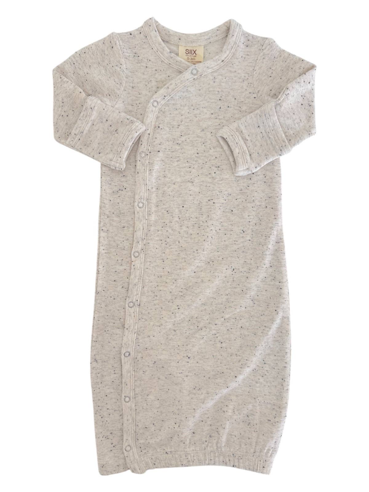 Dove Speckle Newborn Gown