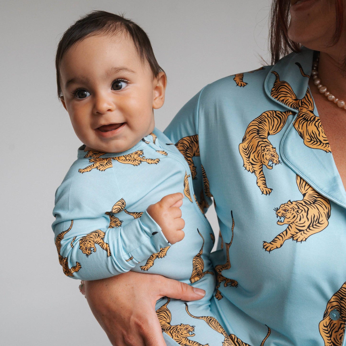 Tigers Pajama - Bamboo Zip Romper