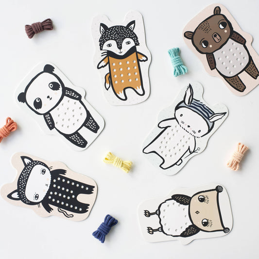 Baby Animals- Lacing Cards