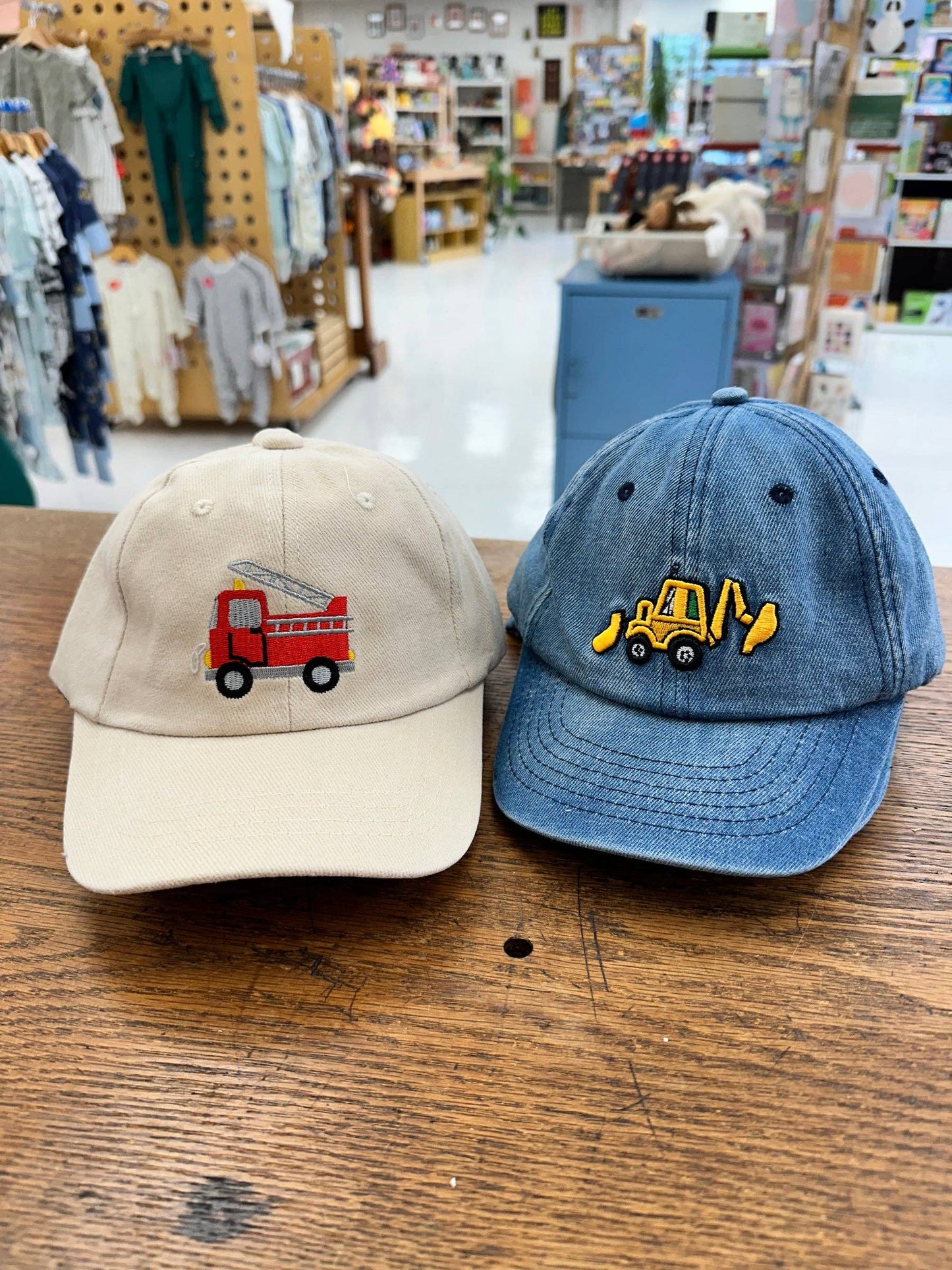 Backhoe Denim Baseball Hat (4-8 years)