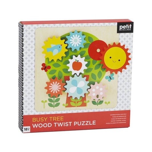 Wood Twist Puzzle Busy Tree (Petit Collage)