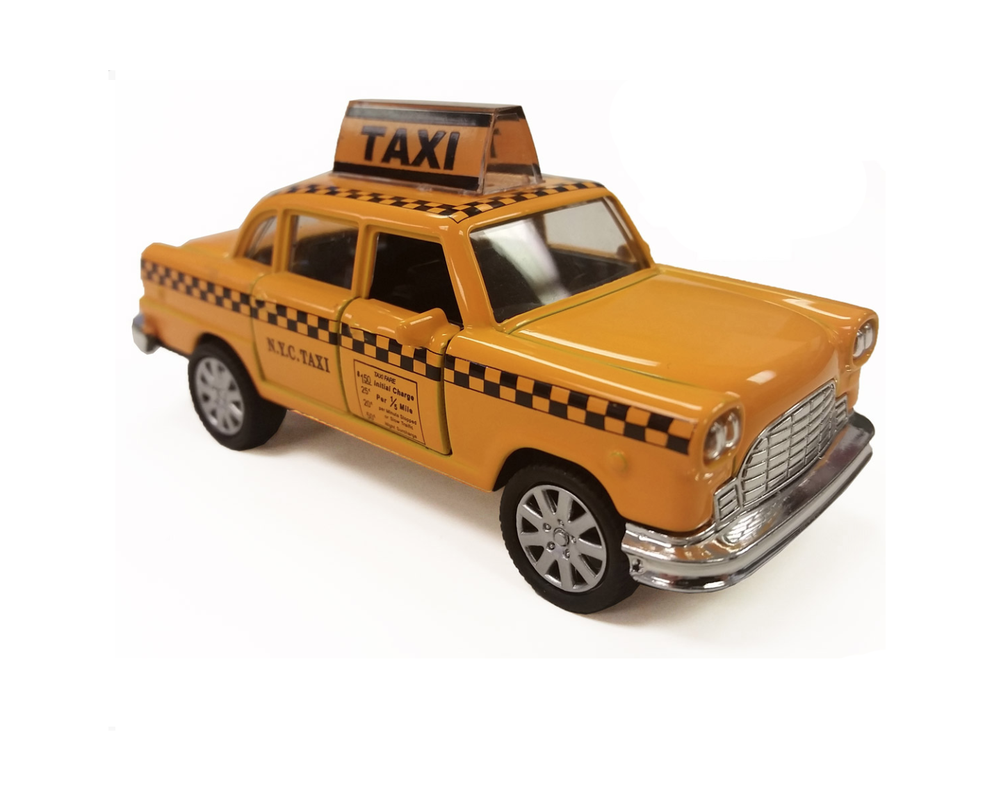 NEW YORK TAXI- 4.5" Classic Die Cast Car