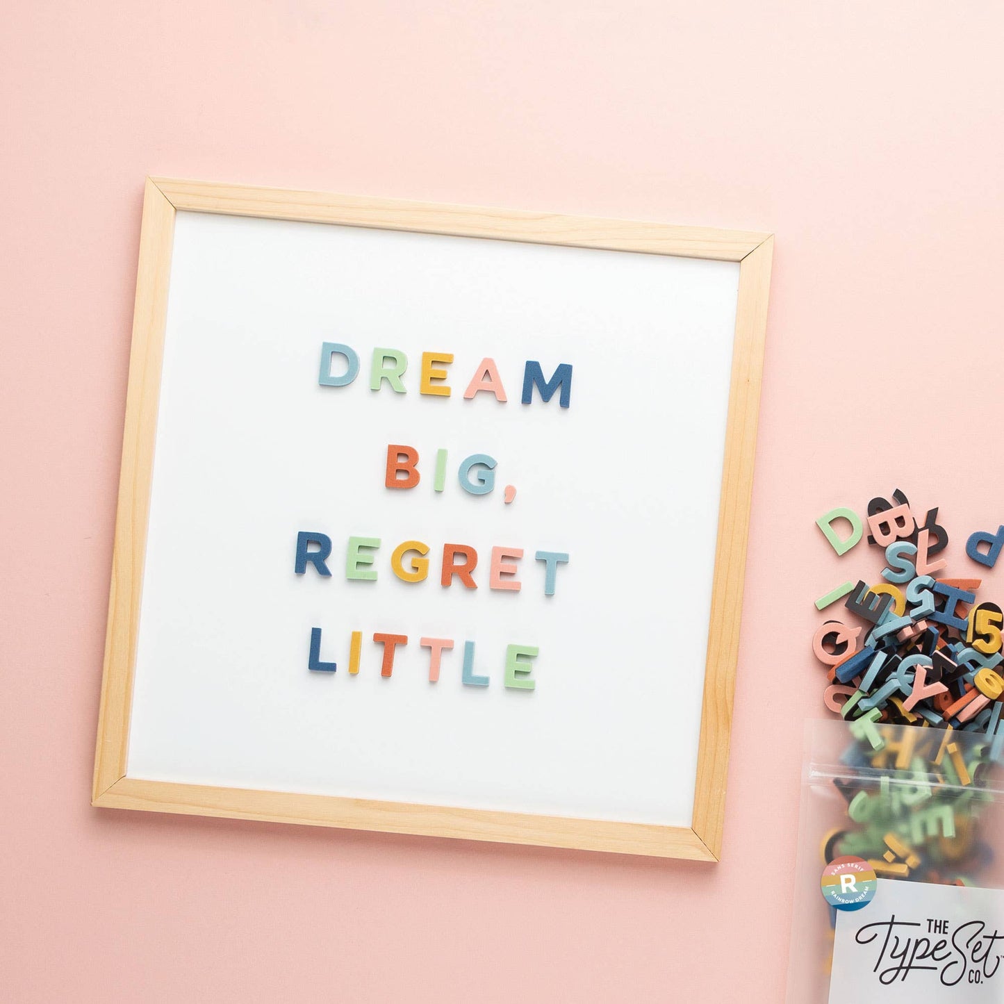 1" Dream Rainbow Magnetic Letters