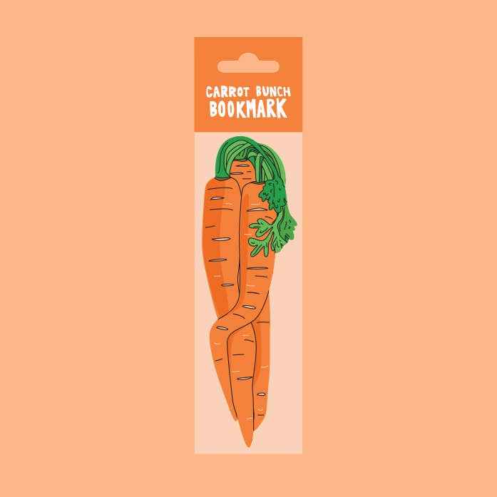 Bunch of Carrots Bookmark (it's die cut!)