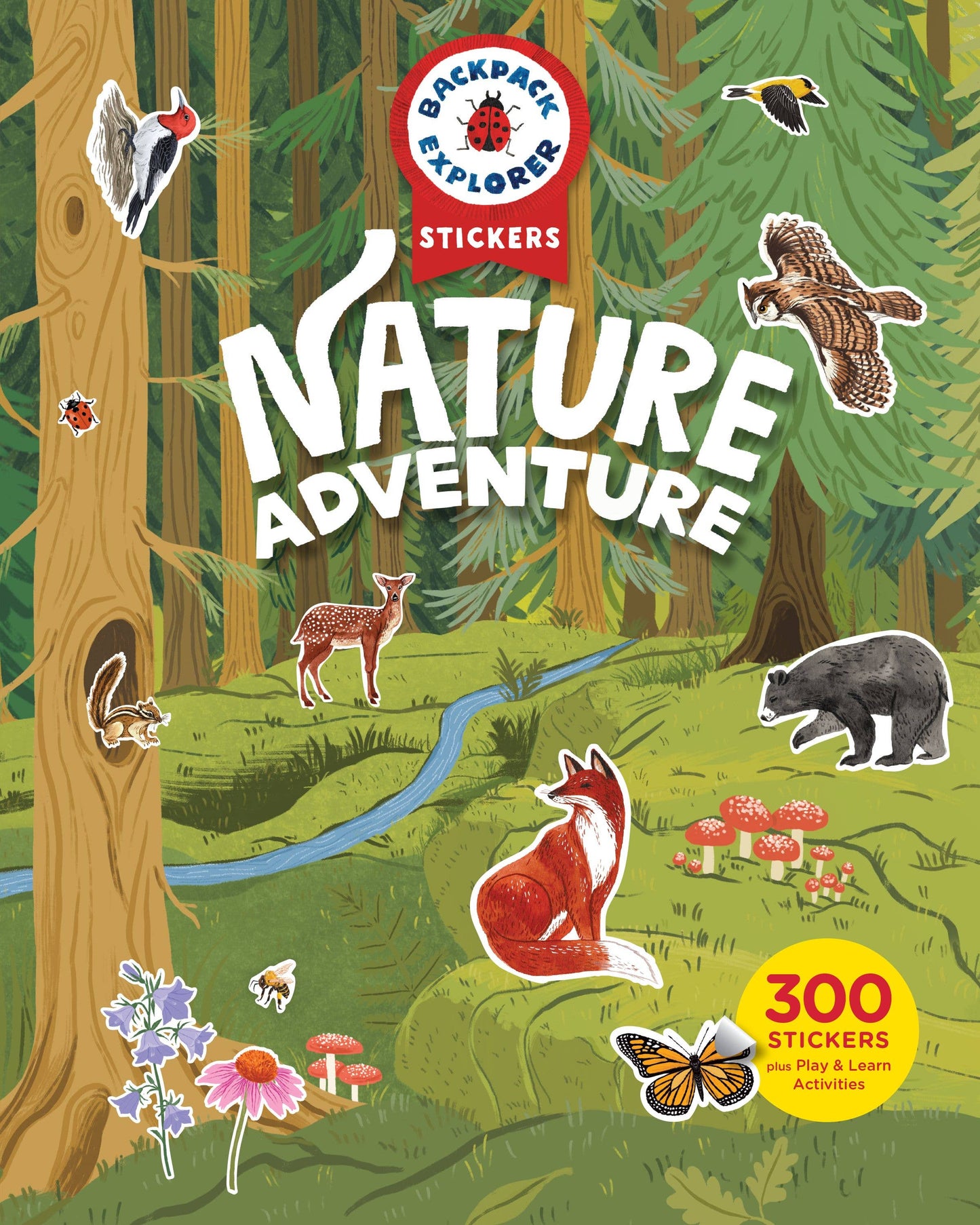 Nature Adventure Backpack Explorer Stickers