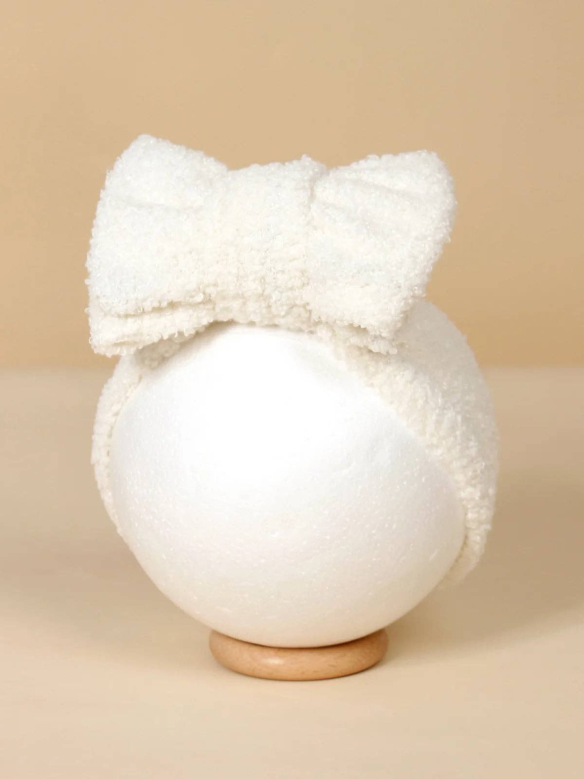 Infant Teddy Bow Headband Bow