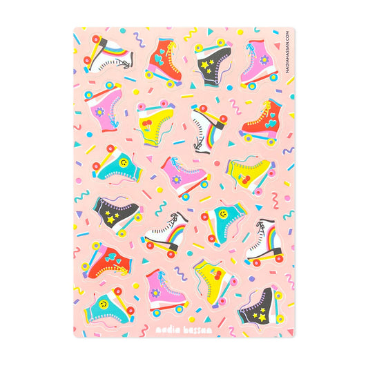 Rollin' Away 5x7 Sticker Sheet