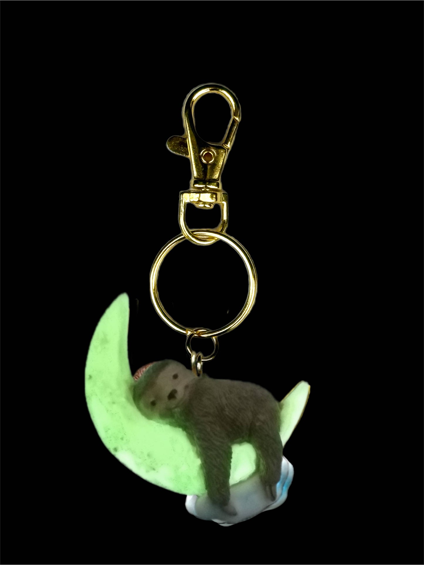 Glow-in the Dark Sleepy Sloth Bag Charm