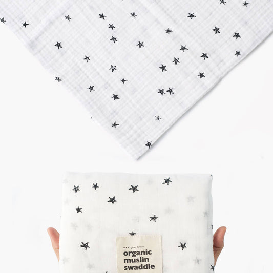 Stars Organic Muslin Swaddle