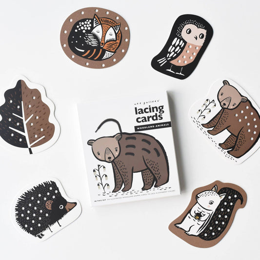 Woodland Animals- Lacing Cards