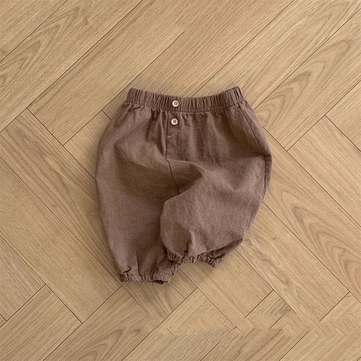 Crinkle Cotton Pull on Pants