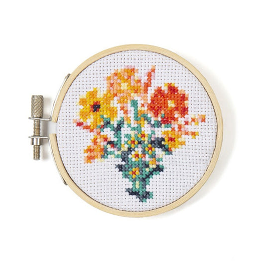 MiniCross Stitch Embroidery-Flowers