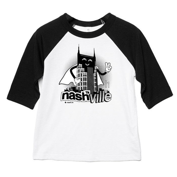 Super Batty Raglan Toddler Tee