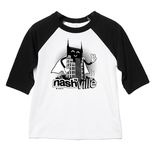 Super Batty Raglan Toddler Tee