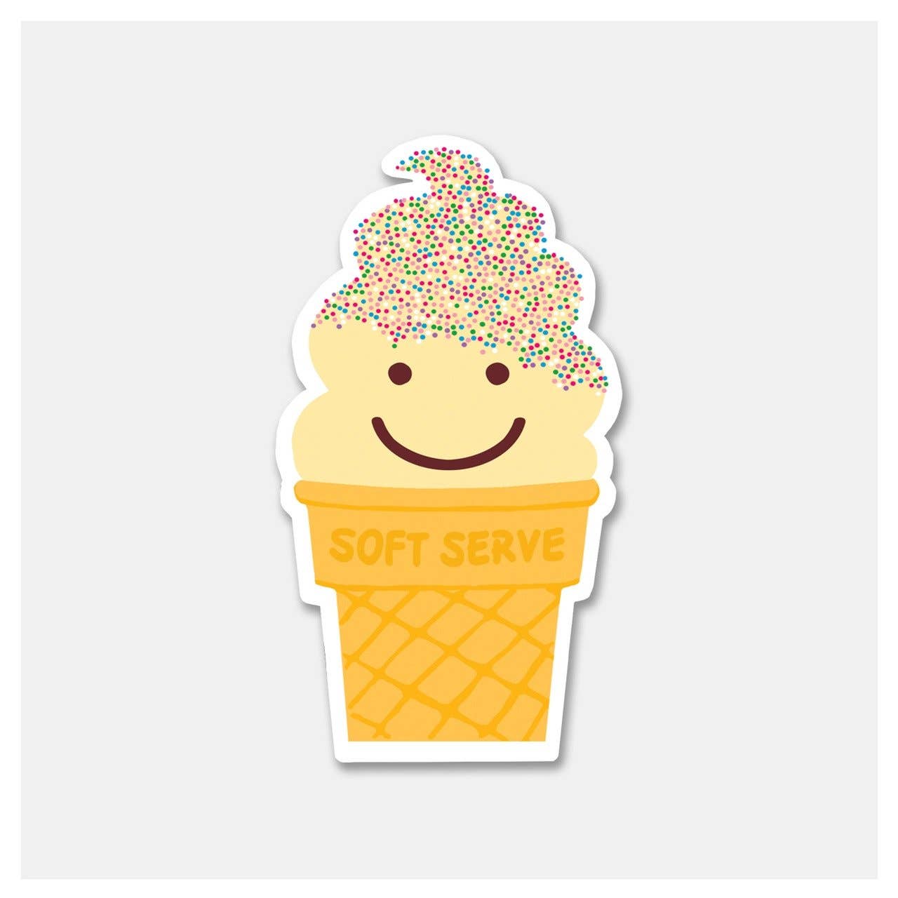 Soft Serve Cone Sticker