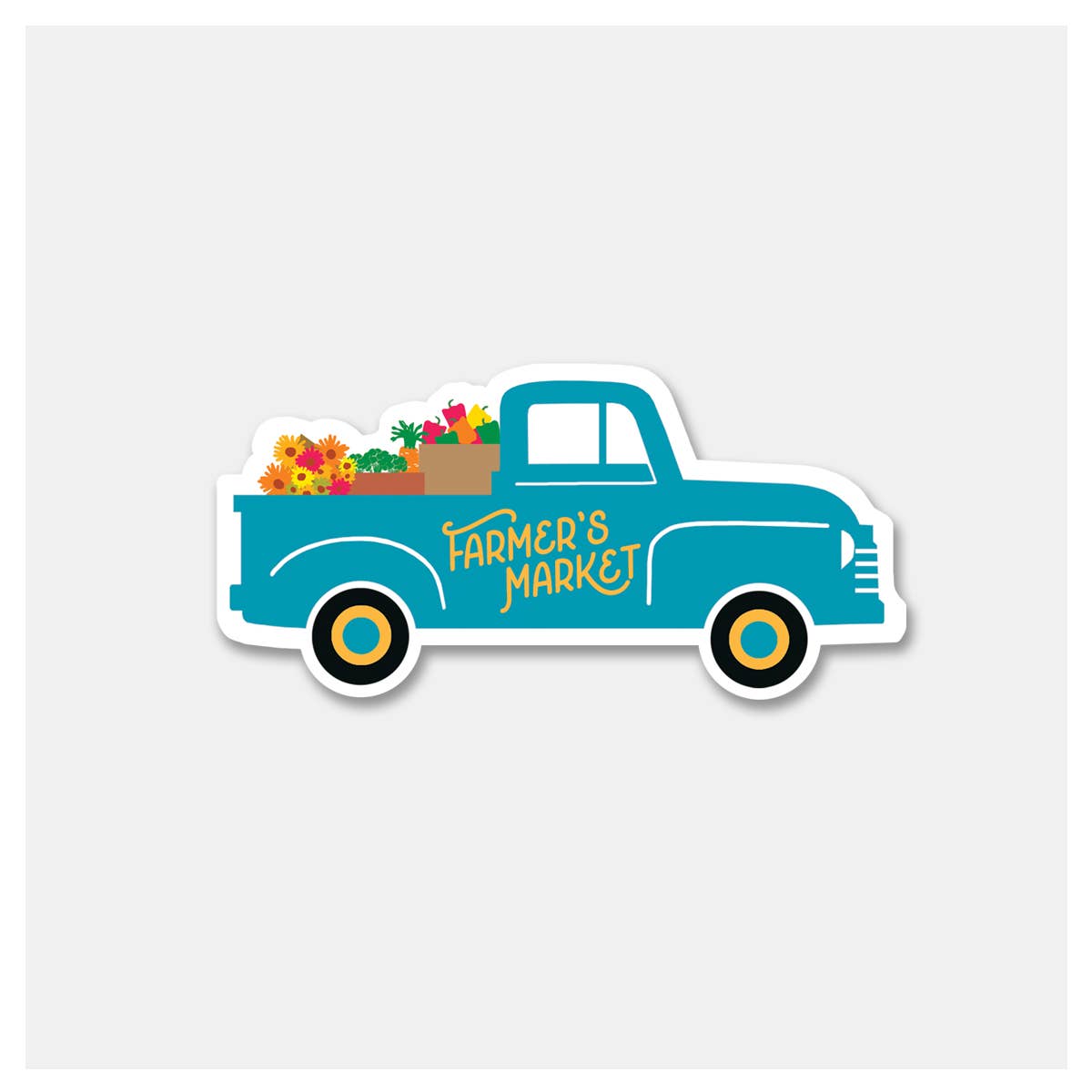 Farmer's Market Truck Sticker