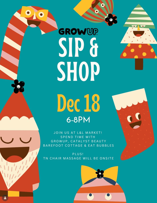 growUP Holiday Sip and Shop