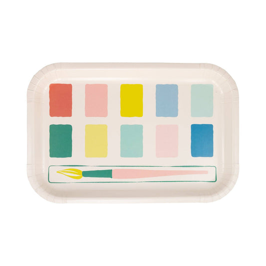 Paint Palette Shaped Paper Plate