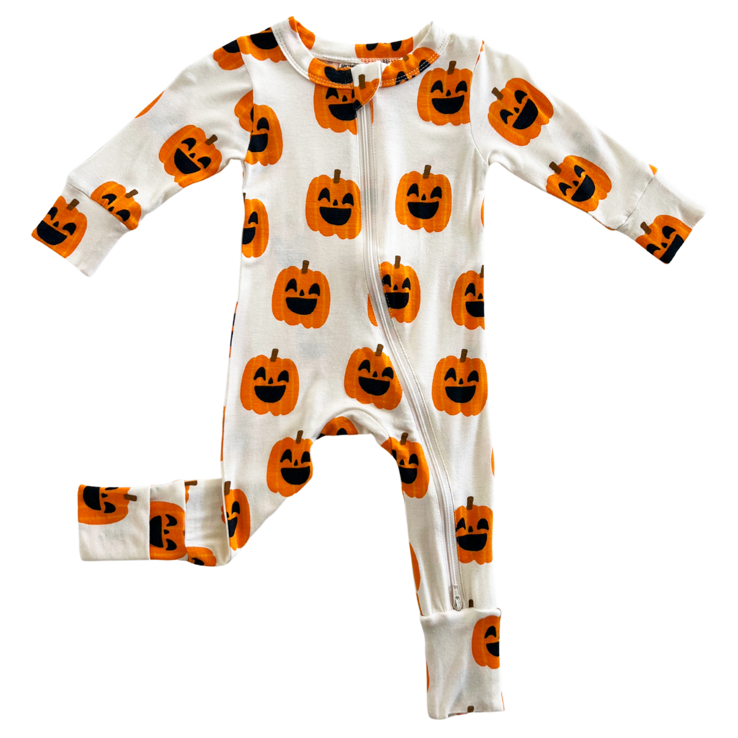 Jack-O-Lantern Zip Romper