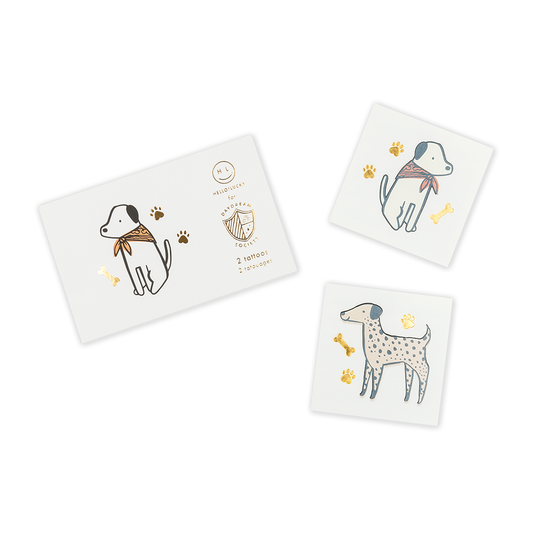 Bow Wow Temporary Tattoos - 2 Pk.