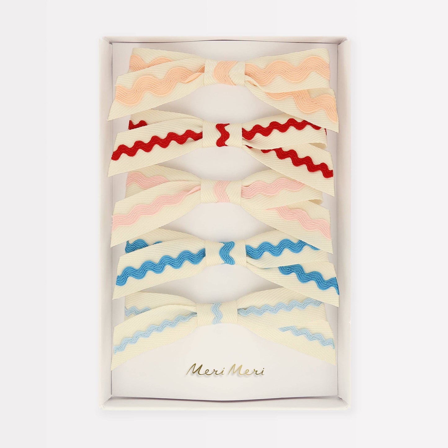 Ricrac Bow Hair Clips