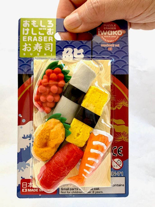 Sushi Erasers