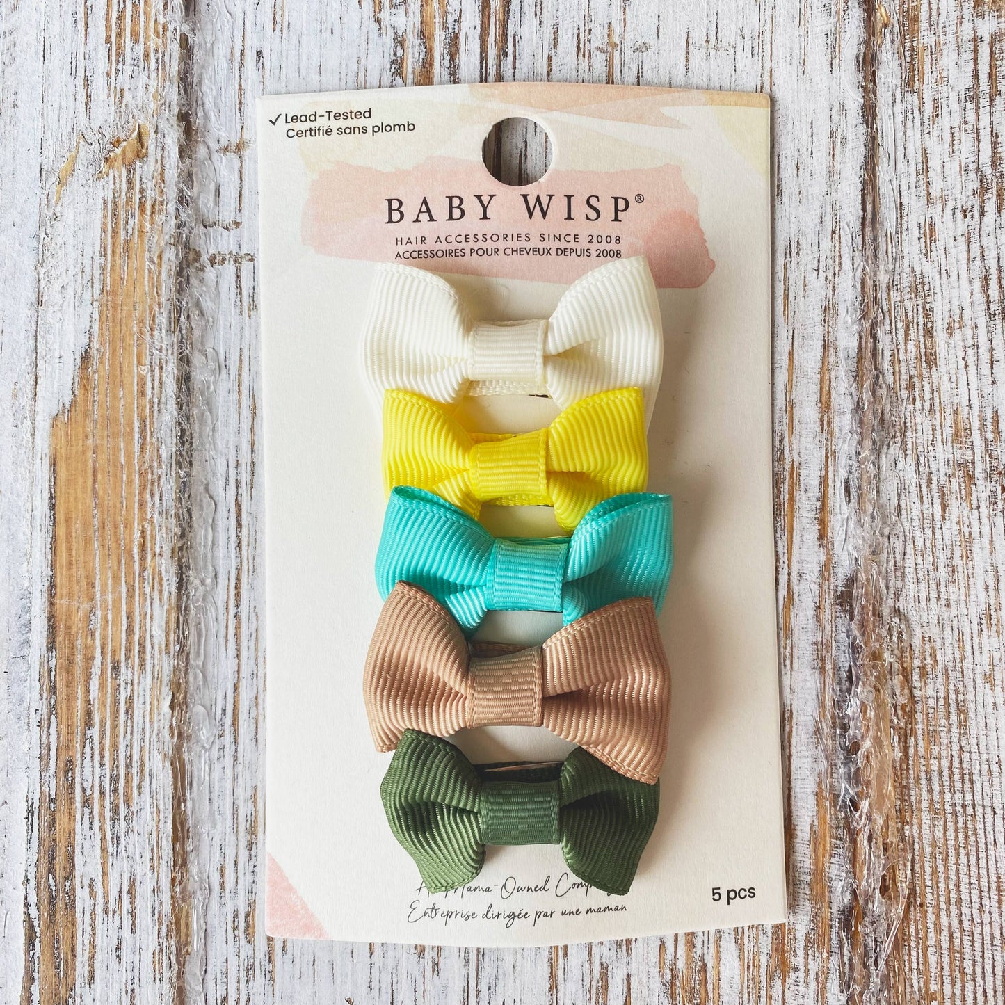 Lemonade Stand- 5 Tuxedo Bow Snap Clips