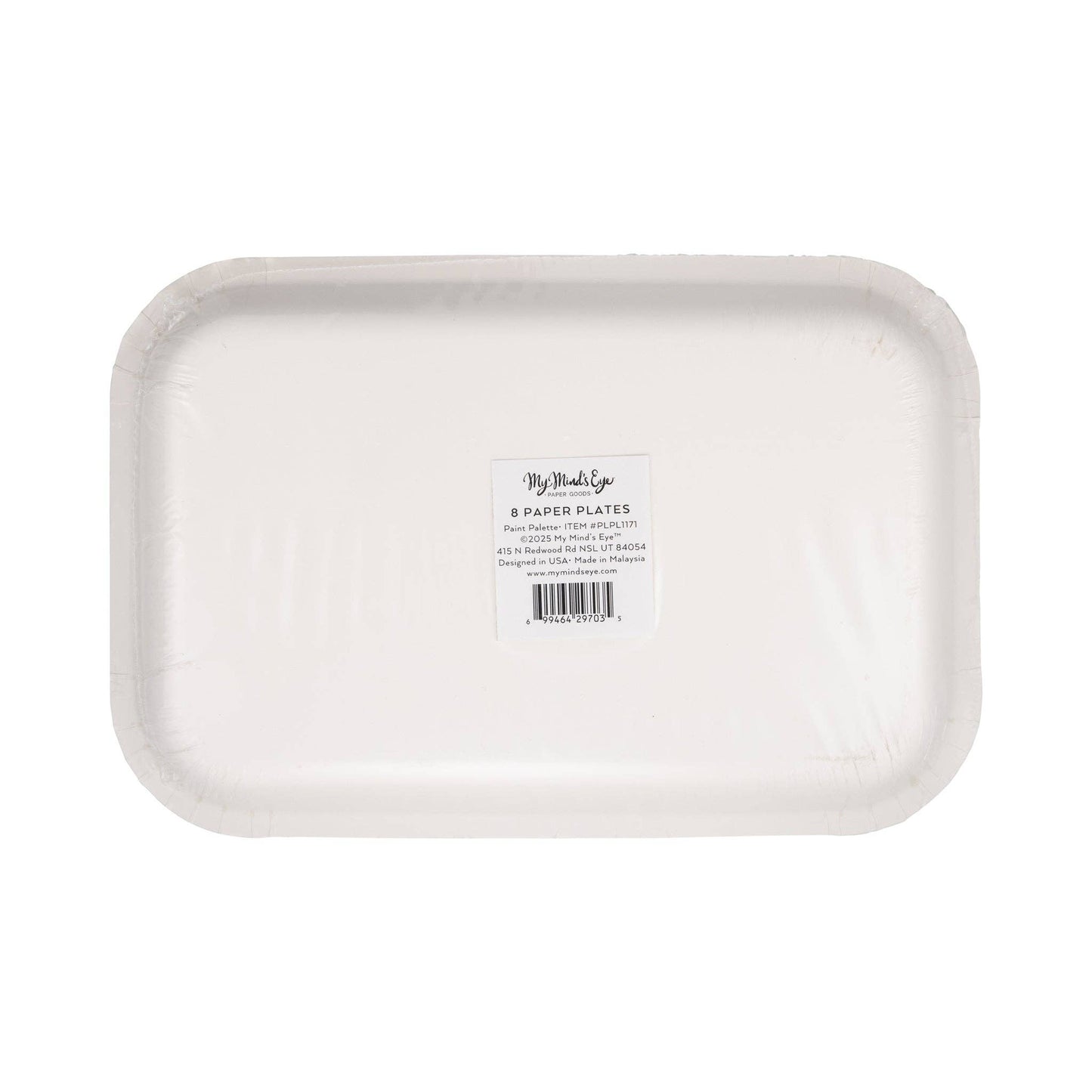 Paint Palette Shaped Paper Plate