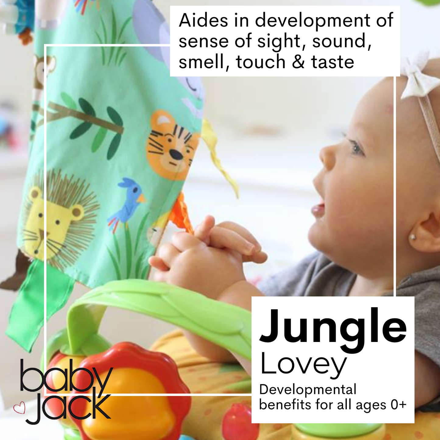Jungle Zoo Crinkle Square