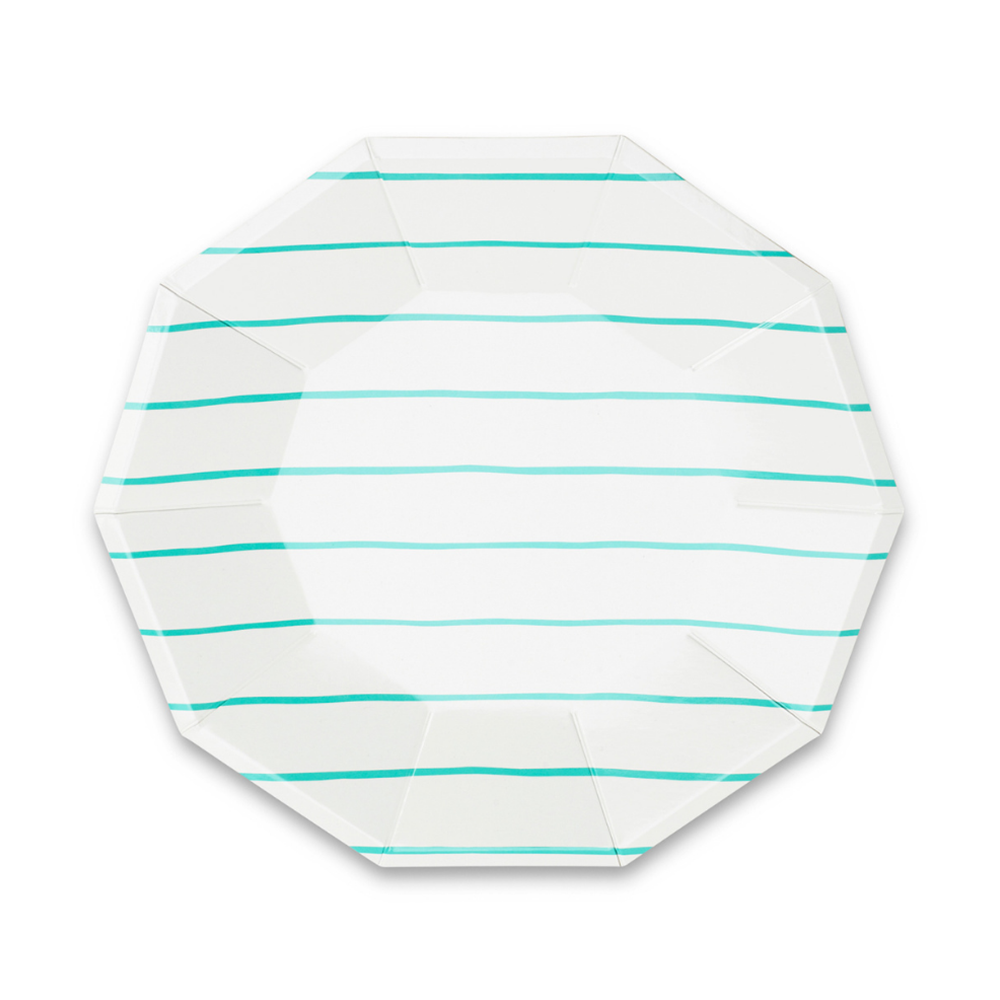 Frenchie Striped Small Plates - 8 Pk.