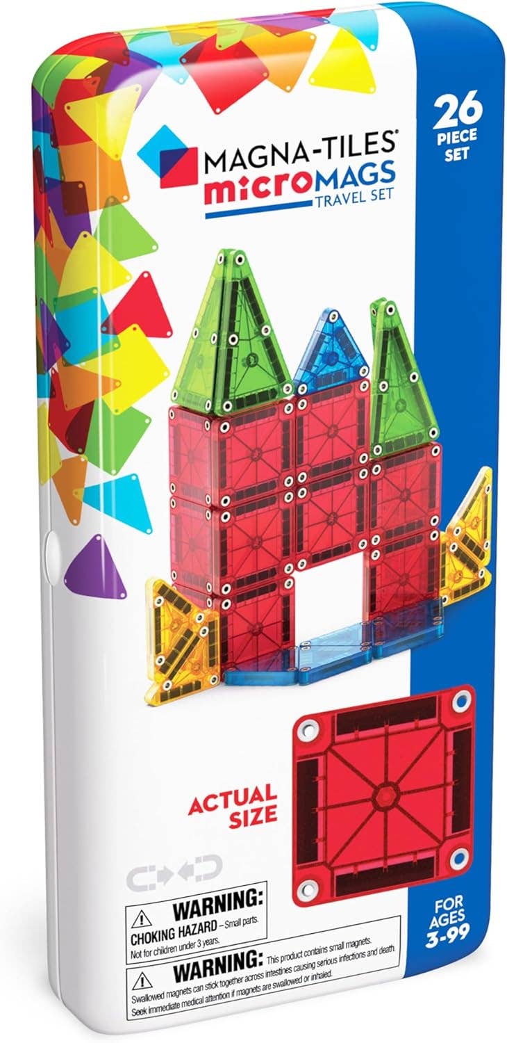 MicroMAGS-Magna-Tiles  26-Piece Travel Set