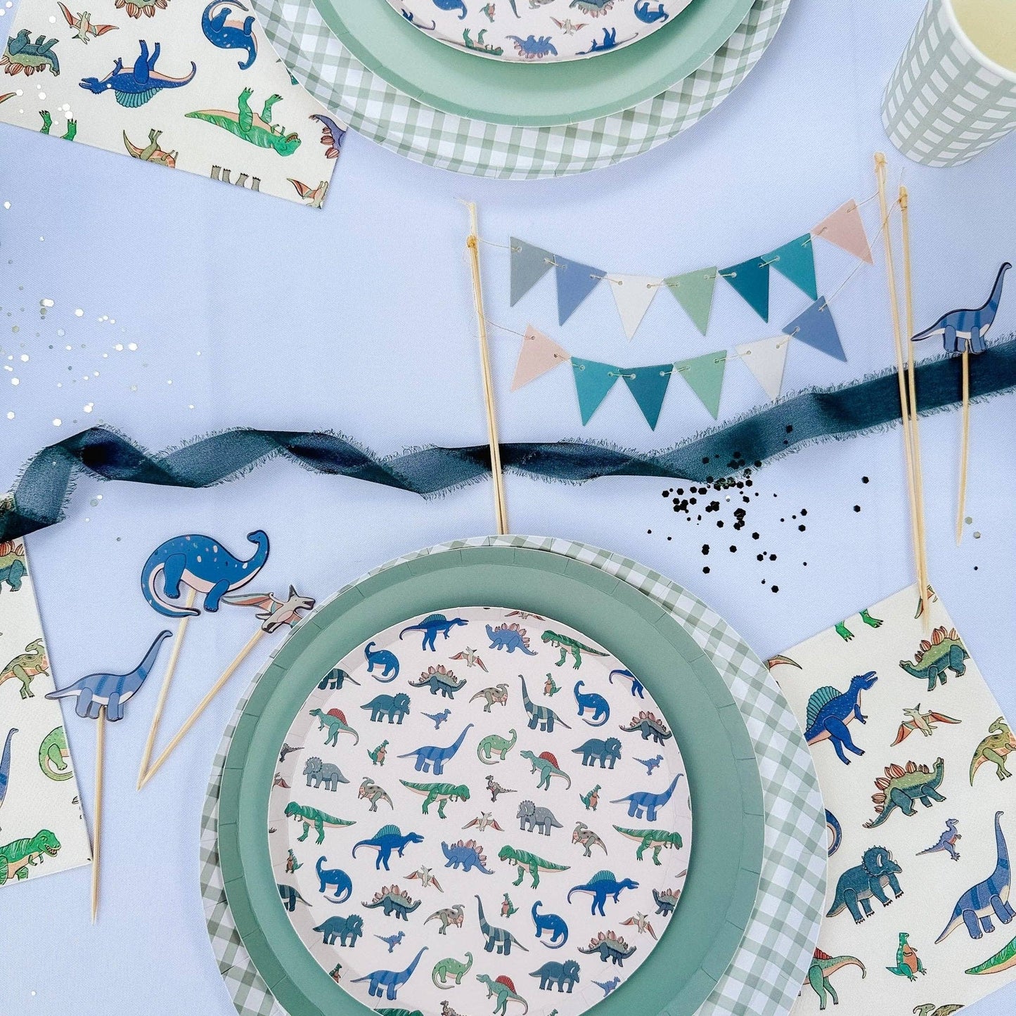 Dinosaur Pattern Paper Party Plates (12pcs)