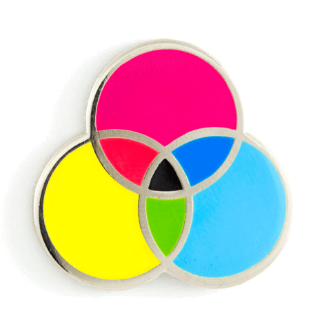 CMYK Enamel Pin