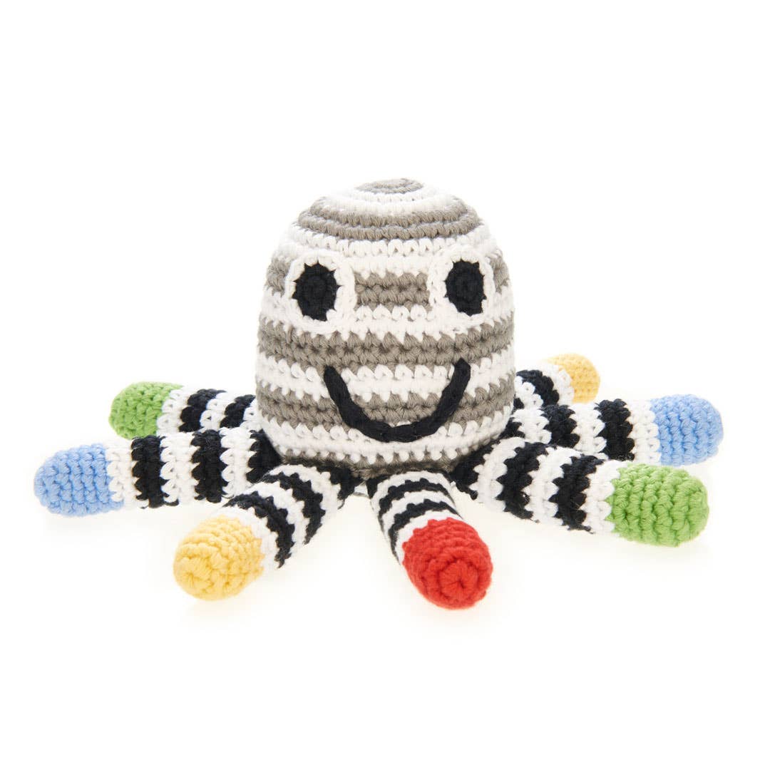 Black and White Octopus Rattle