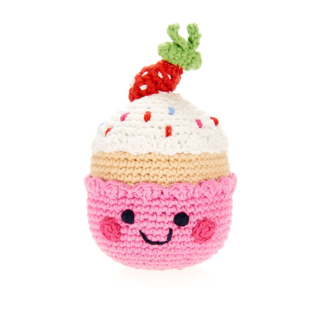 Strawberry Cupcake Rattle