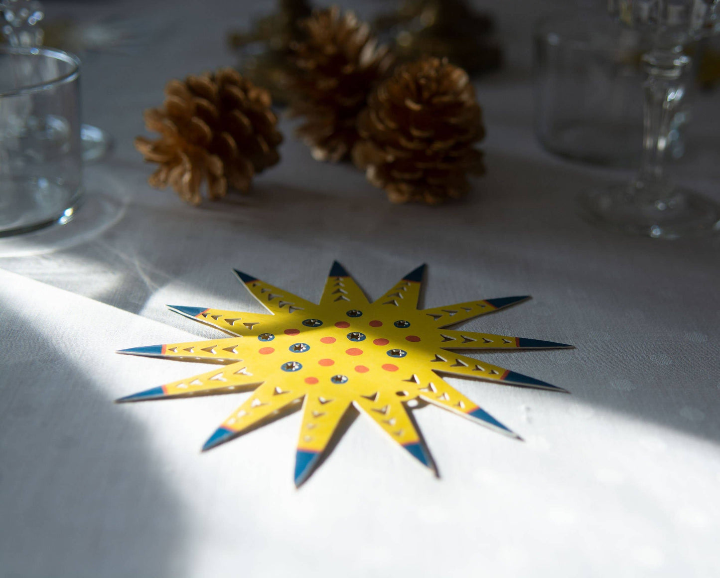Pair of Paper Star Ornaments