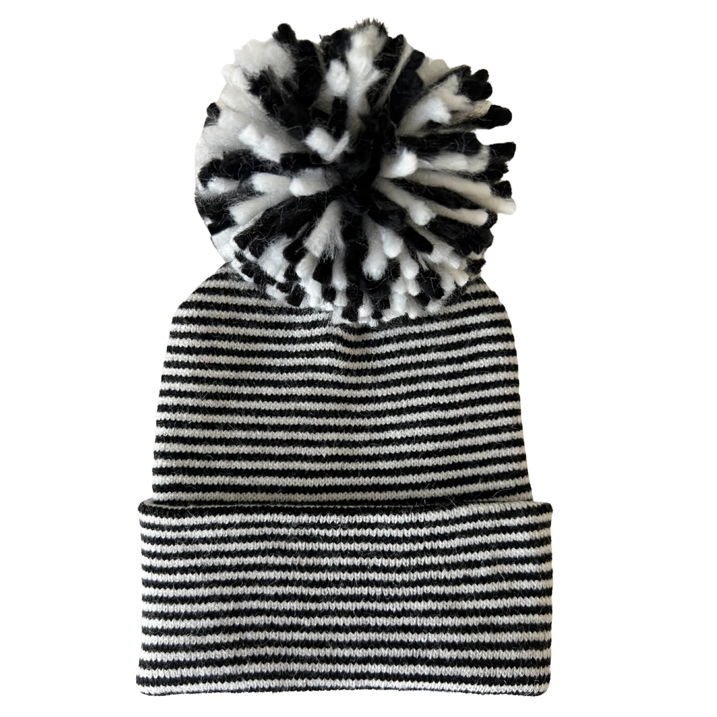 Black&White Stripe Baby Pom