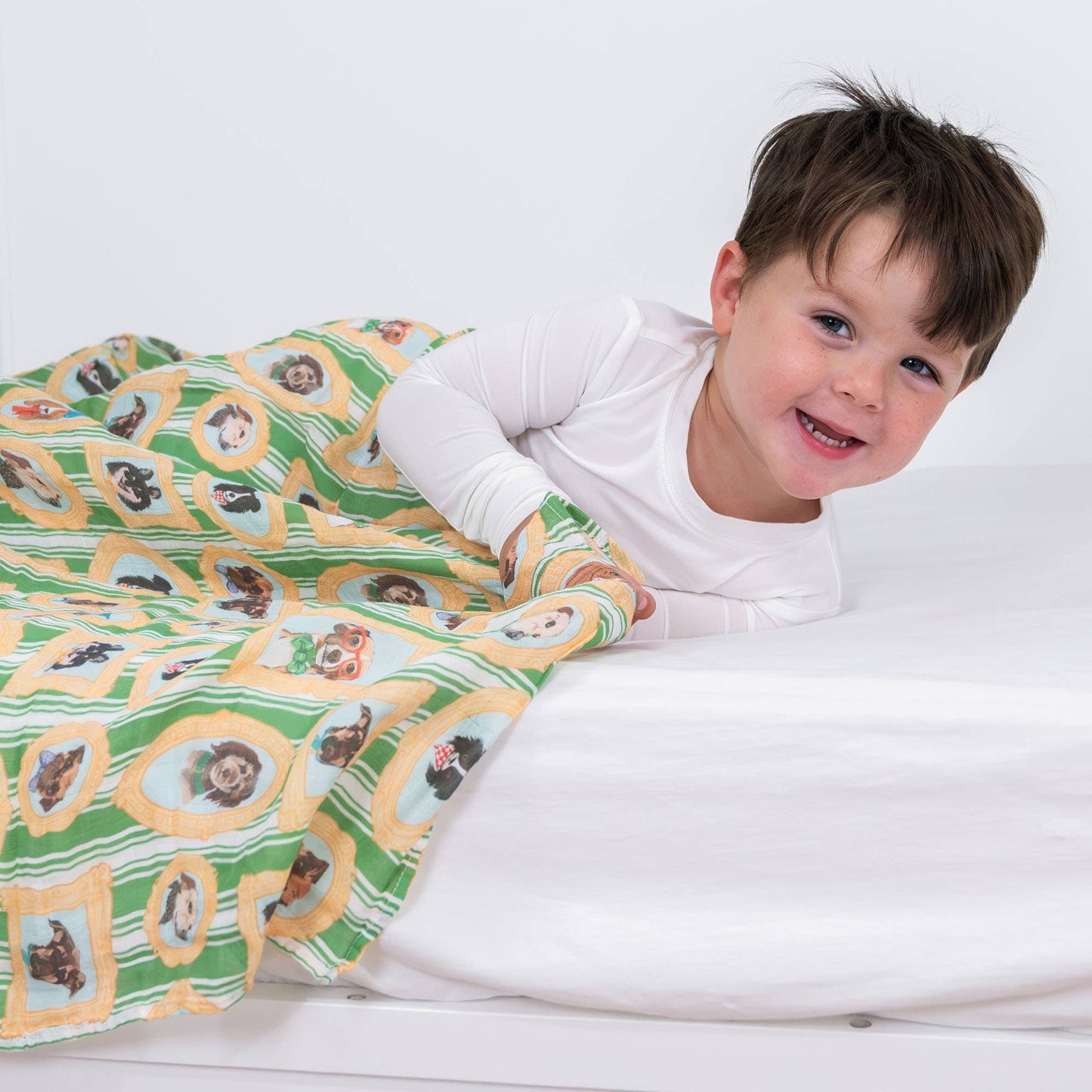 Gallery Pup Muslin Swaddle Blanket 47x47