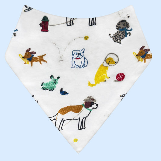 Dogs Baby Kerchief Bib