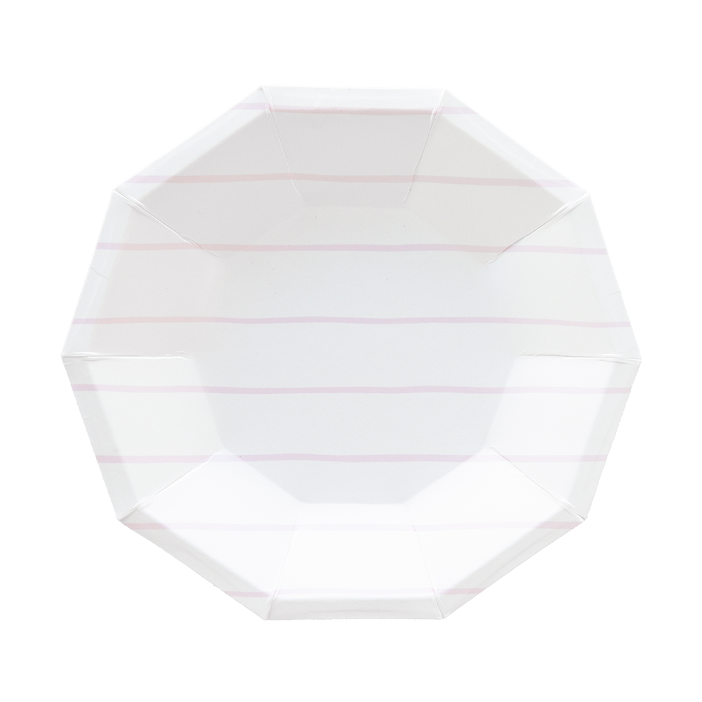 Frenchie Striped Small Plates - 8 Pk.