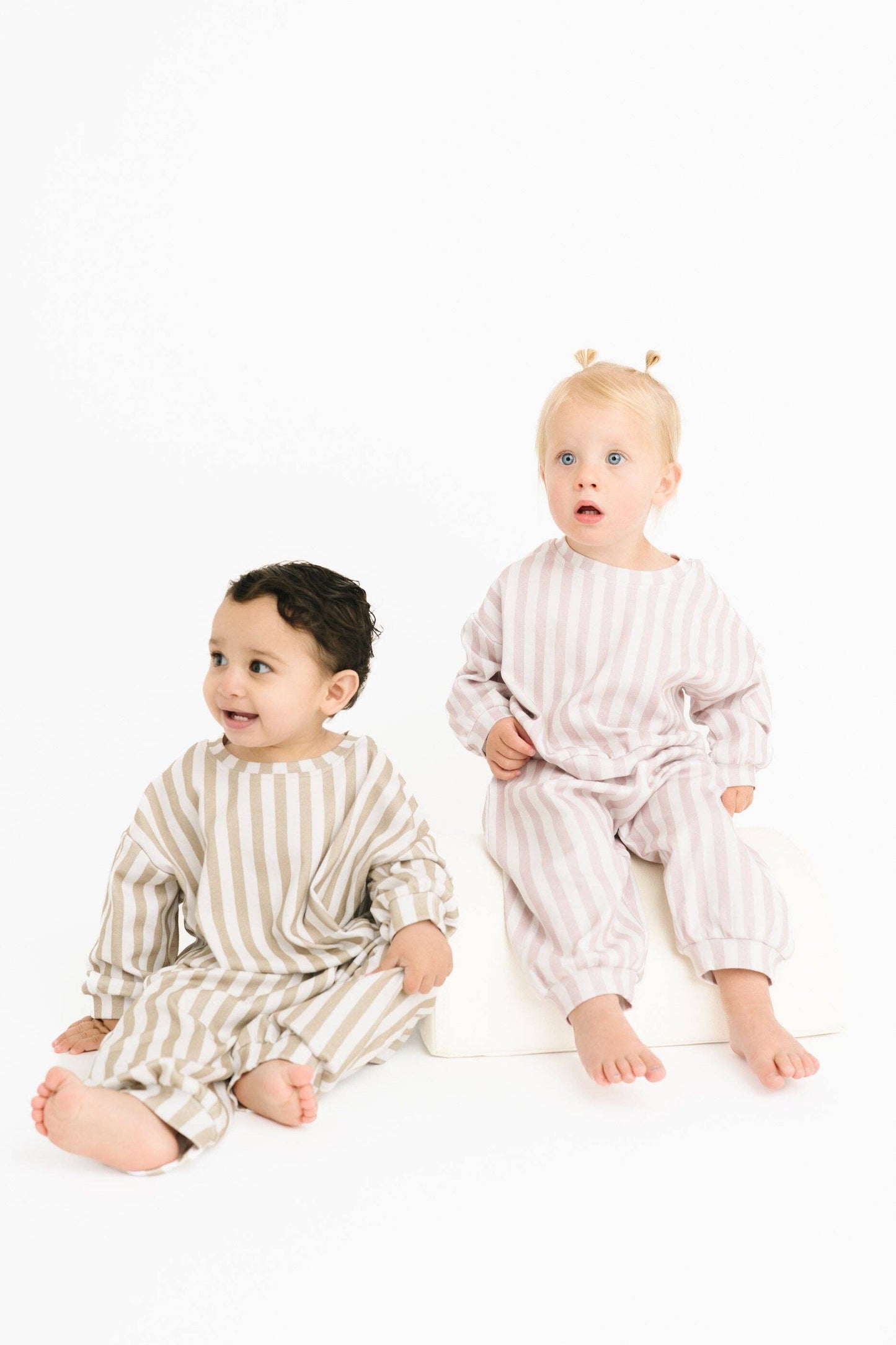 Khaki Stripe Sweatsuit