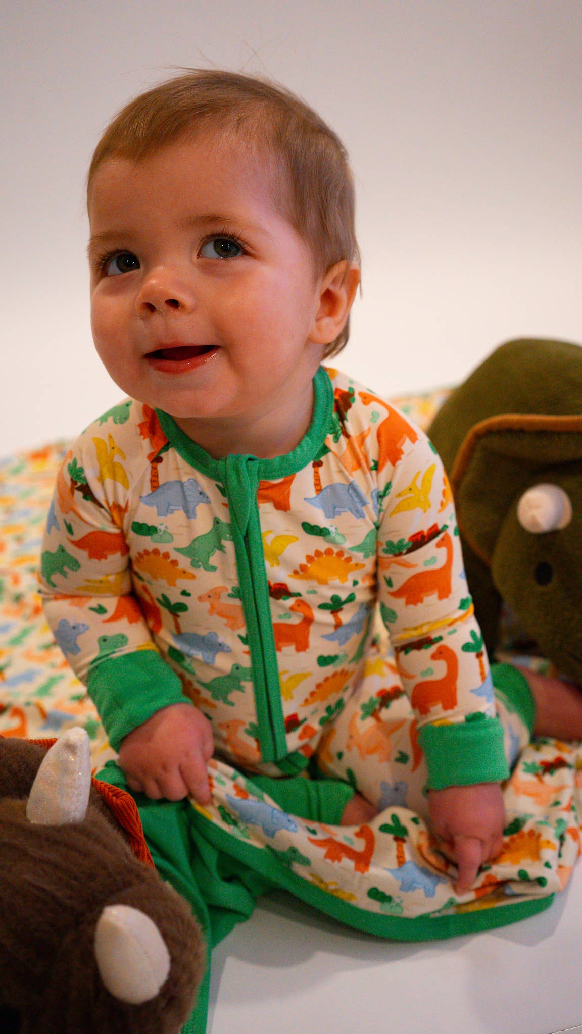 Dino Bamboo Zippy Pajamas